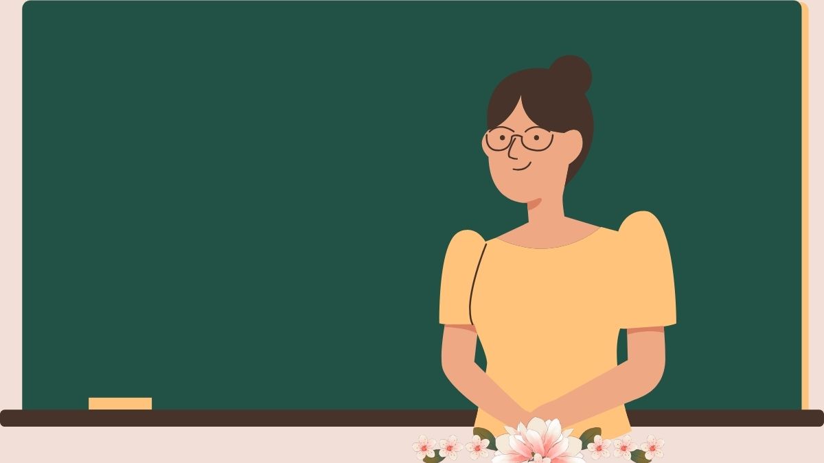 powerpoint-8-3-77 Giáo viên hoạt hình đứng trước bảng xanh, nền giáo dục, độ phân giải 1080x1920, hình ảnh HD, chủ đề lớp học.