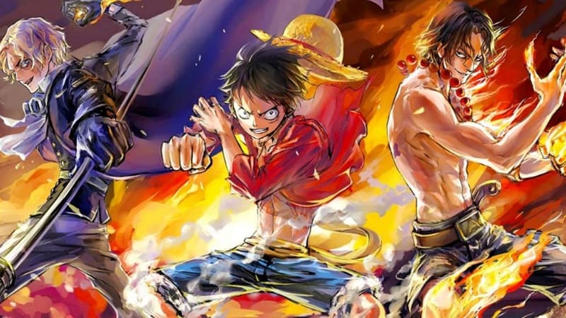 Hình nền anime ấn tượng với ba chiến binh năng lượng, độ phân giải 1080x1920, chất lượng HD, tạo cảm hứng phiêu lưu.