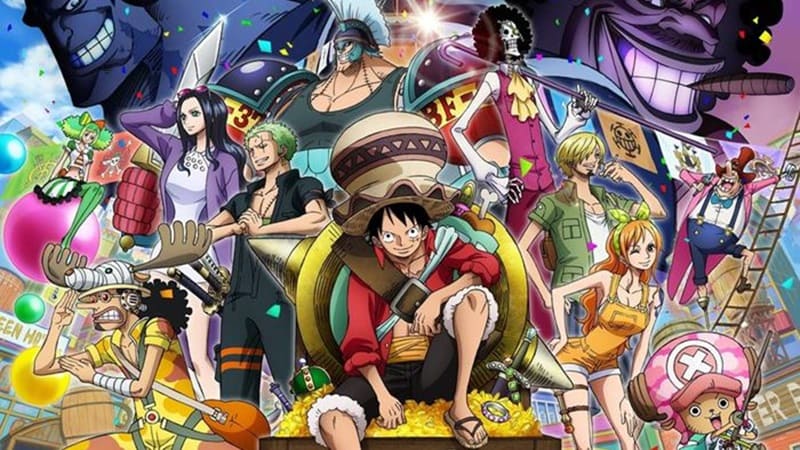 Hình nền anime sắc nét, nhóm nhân vật phiêu lưu, độ phân giải 1080x1920, chất lượng HD, chủ đề hành động.