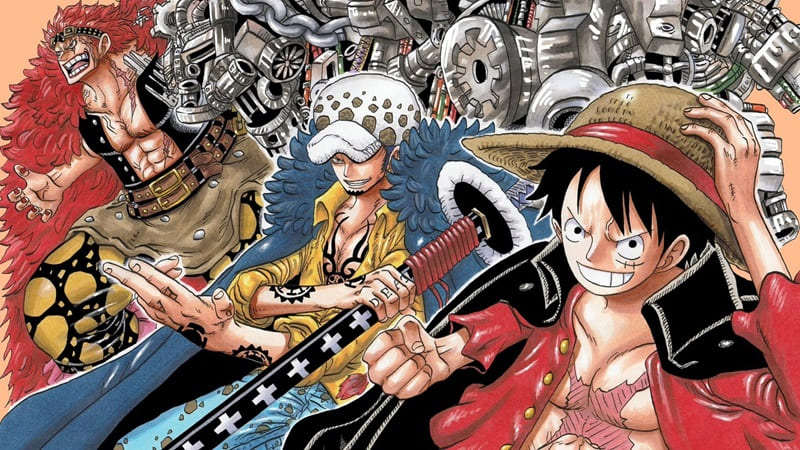 Hình nền anime hành động, ba nhân vật chính, độ phân giải 1080x1920, hình ảnh HD sống động và cuốn hút.