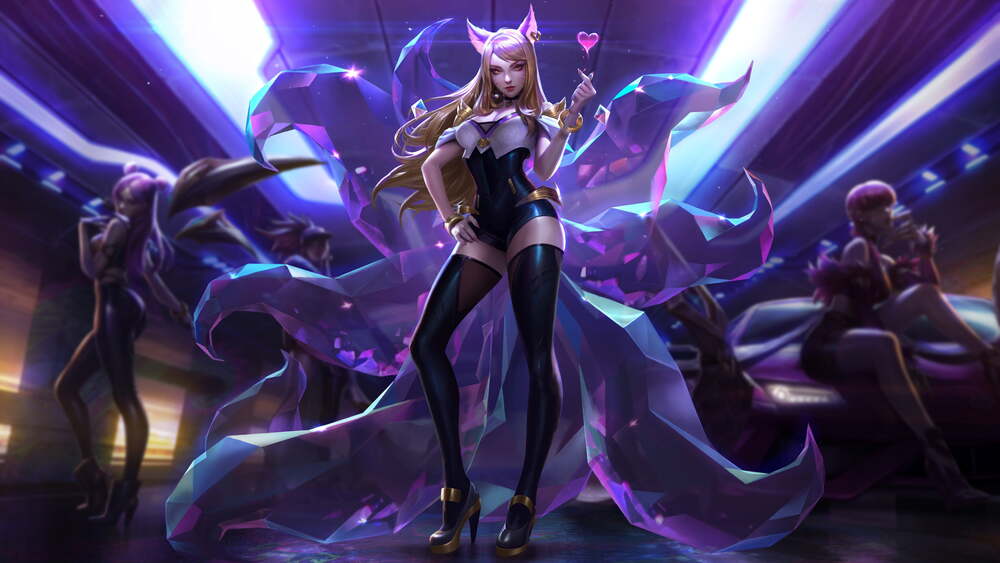 Hình nền anime quyến rũ với ánh sáng neon, độ phân giải 1080x1920, chất lượng HD, phong cách huyền bí.