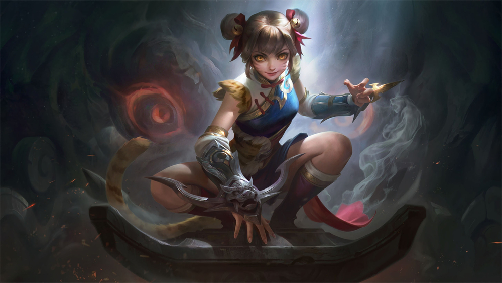 Nhân vật giả tưởng trong trang phục võ thuật, hình nền game 1080x1920 HD, phong cách huyền bí và cuốn hút.