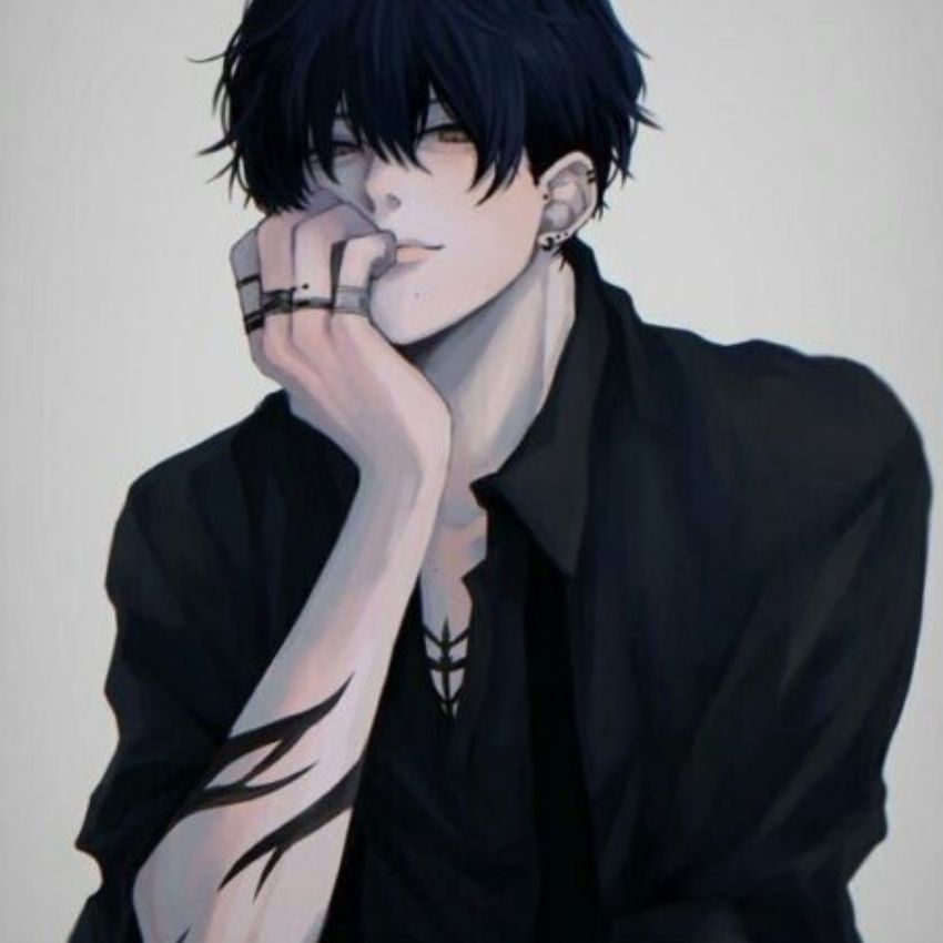 Hình nền anime nam phong cách tối giản, chất lượng HD, độ phân giải 1080x1920, lý tưởng cho điện thoại.