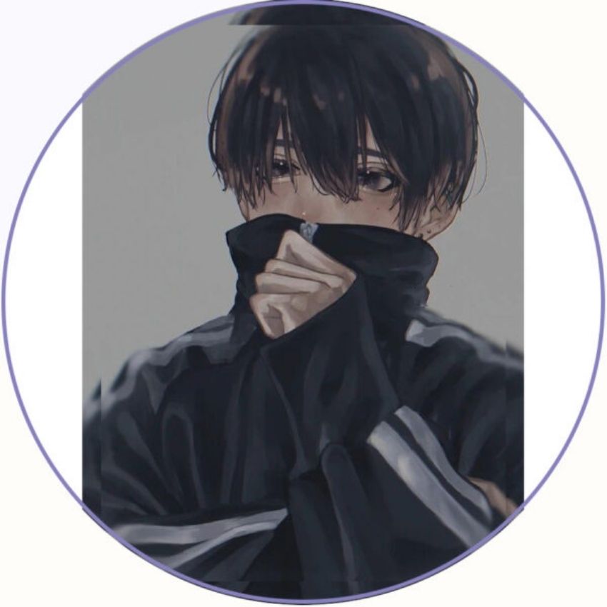 Anime nhân vật bí ẩn trong trang phục tối màu, hình nền HD 1080x1920, nghệ thuật số, cảm giác sâu lắng.