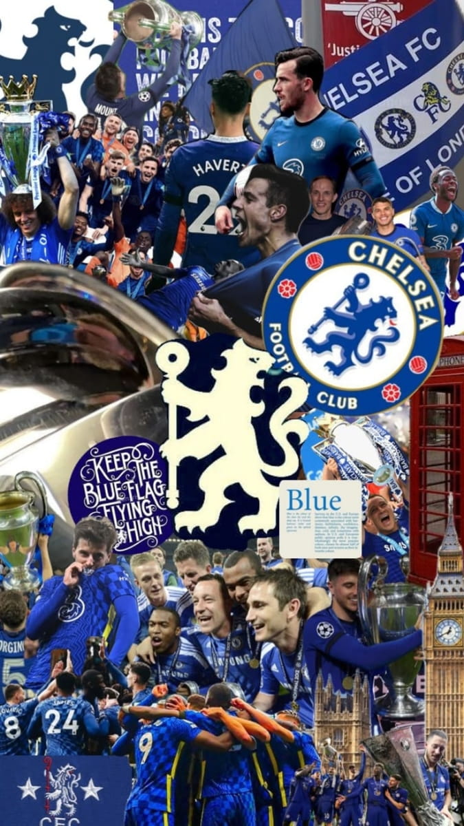 Hình nền Chelsea FC, biểu tượng và cầu thủ, độ phân giải 1080x1920, HD, đậm chất bóng đá và niềm đam mê.