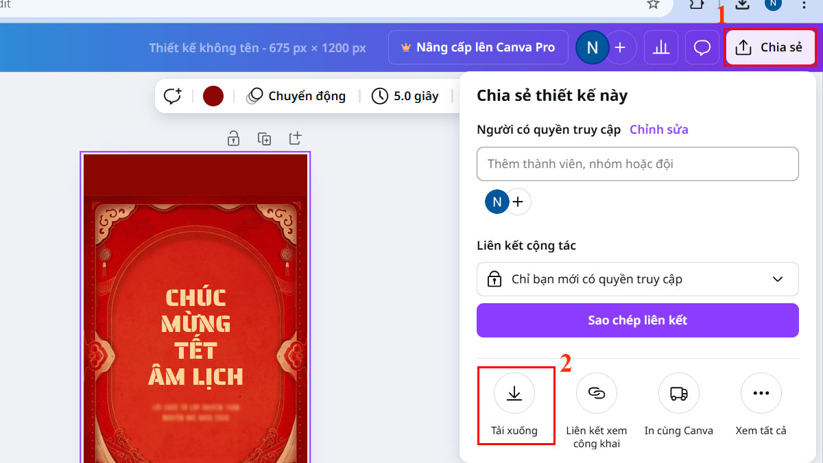 Hình nền chúc mừng Tết Âm Lịch đỏ, thiết kế truyền thống, kích thước 675x1200, chất lượng HD, phong cách lễ hội.